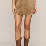 Perri Suede Mini Skirt