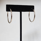 Thick Silver Hoops
