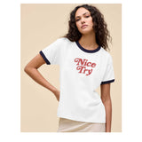 Nice Try Burnout Ringer Tee