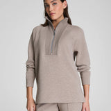 Brushed Half Zip Tunic
