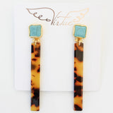 Acrylic Bar Post Earrings