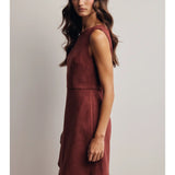 Stretch Suede Mini Dress