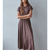 Montauk Flare Midi Dress Chocolate