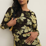 Taysha Ren Floral Mesh Top