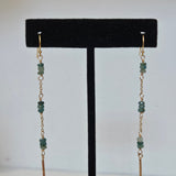Aquamarine Beaded Earrings