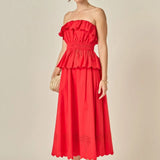 Scallop Midi Skirt