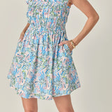 Print Ruffle Dress