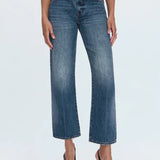 bowed lexi mid rise straight