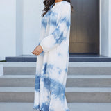 Milio Milano Tie Dye Button Front Caftan Dress