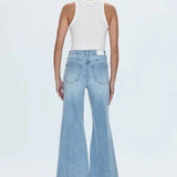 Izzy Mid Rise Wide Leg Crop