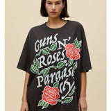 Guns N Roses Paradise City Rose OS Tee