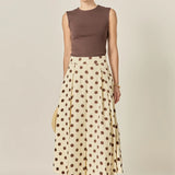 Polka Dot Midi Skirt