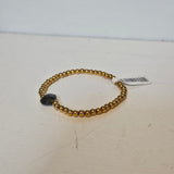 Gold Labradorite Heart Bracelet