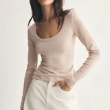 Second Skin Scoop Neck Top