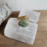 Santorini Snakeskin Ring - Gold