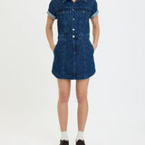 Topanga Rolled Short Sleeve Mini Dress