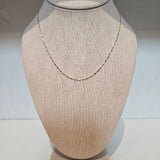 Mixed Metal Cube Chain 16"
