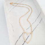 Hammered Heart Necklace