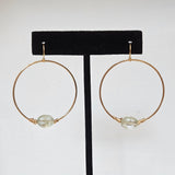 Oval Herkimer Earrings