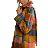 Dalton Wool Coat in Coral