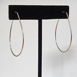 Skinny Silver Hoops