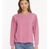 Pleated Sleeves Sweatshirt