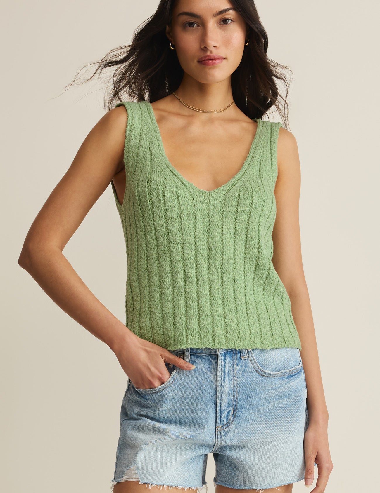 Z Supply Acadia Sweater Tank in Sprout - view 1