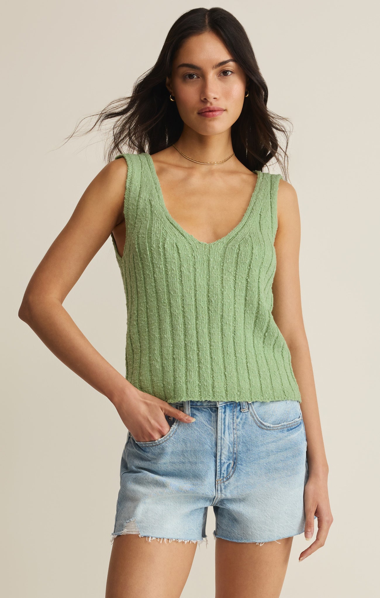 Z Supply Acadia Sweater Tank in Sprout - view 1