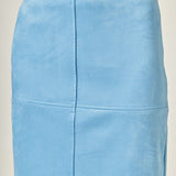 Faux Suede Midi Skirt