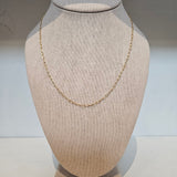 Mixed Metal Cube Chain - 18"