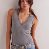 Neria Tank in Heather Grey