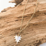 Mini Pearl Studded Heart