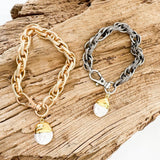 Virtue Pearl Teardrop Bracelet