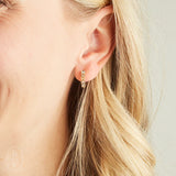 sunburst hinge earring