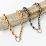 Twisted Chain Heart Carabiner