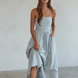 Promenade Dress Denim Blue