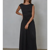Lionel Ruched Dress Black