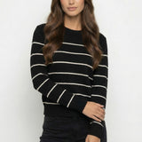 Stripe Boxy Crop Crew