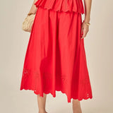Scallop Midi Skirt