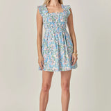 Print Ruffle Dress