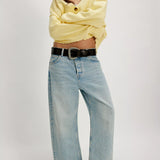 Deep Trance Dropped BF Denim