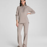 Brushed Half Zip Tunic