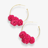 Rita Pom Earrings - Pink
